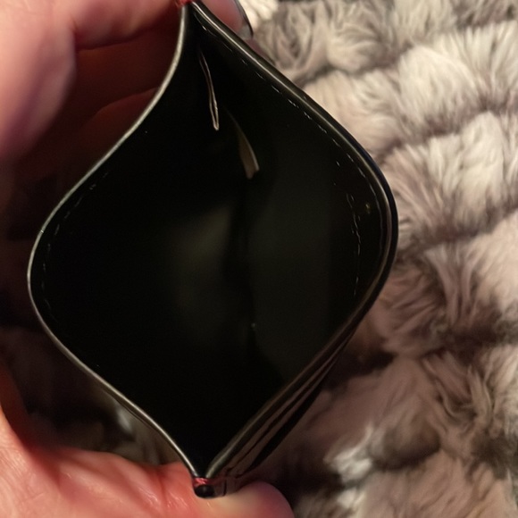 @@NWOT@@ ~ Coach large dark burgundy leather wristlet. Matching ID holder. - Picture 9 of 11